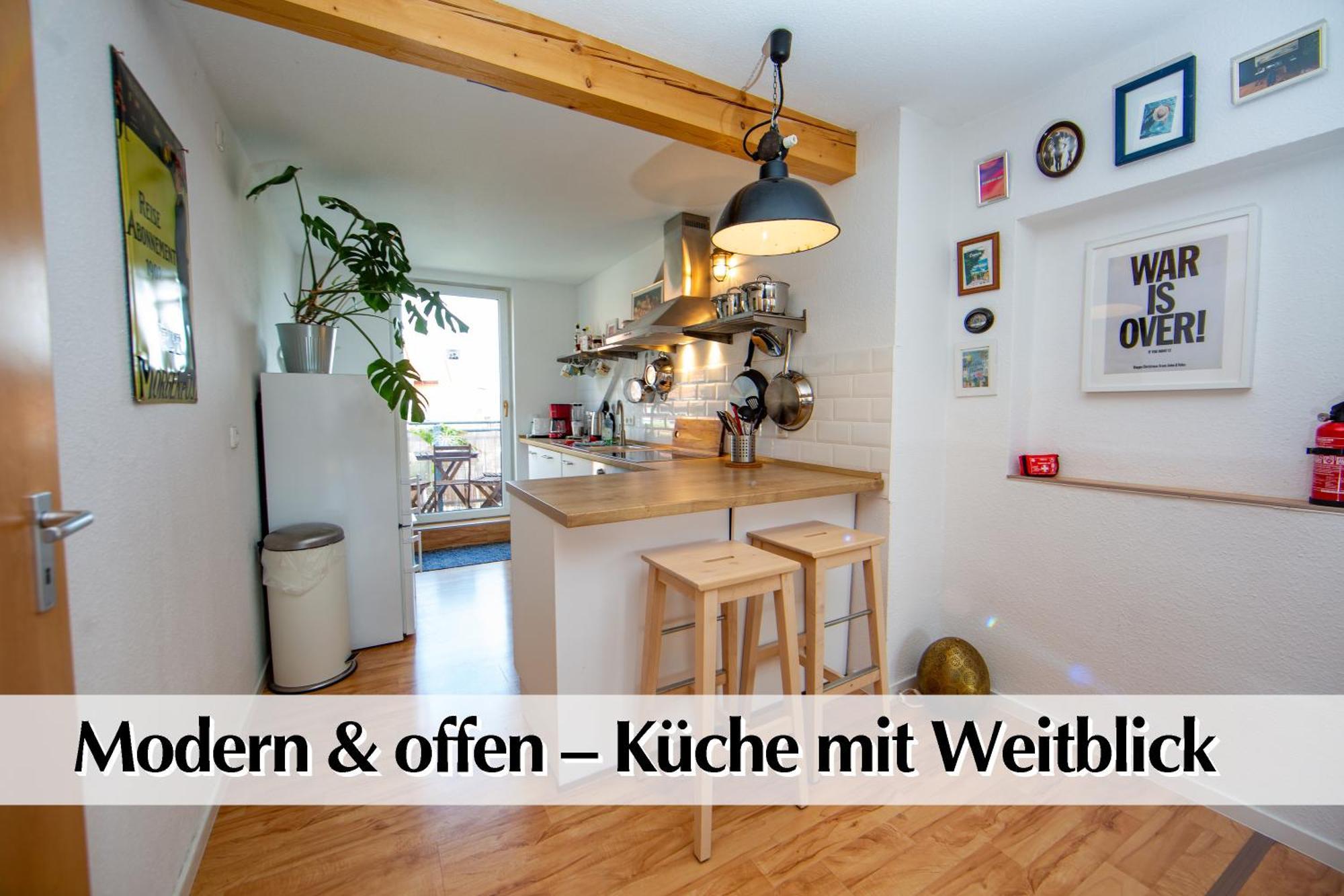 Helles 80M2 Maisonette-Loft Mit Balkon, Kingsize Bett, Smart-Tv, Etc Erfurt Esterno foto